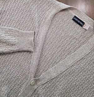 VTG John Henry USA Oversized Cardigan XL Luxe College Campus School Teacher Chic